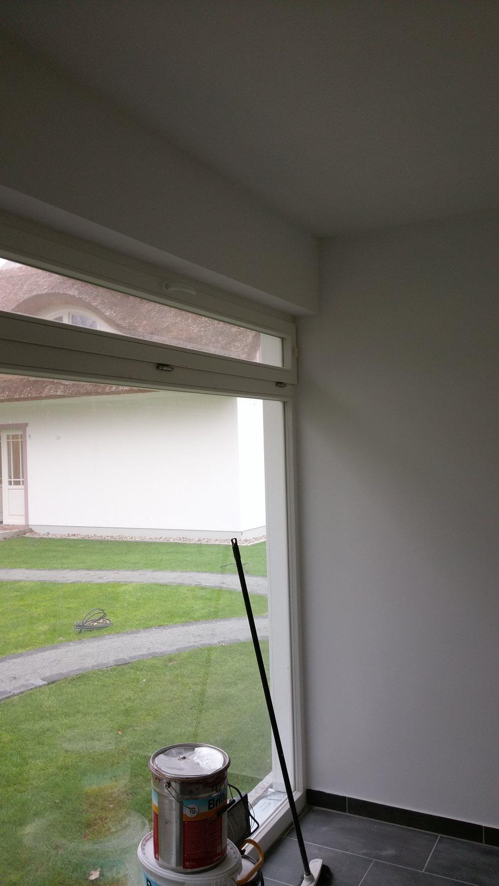 Maler- und Spachtelarbeiten beim Saunaneubau in Prerow